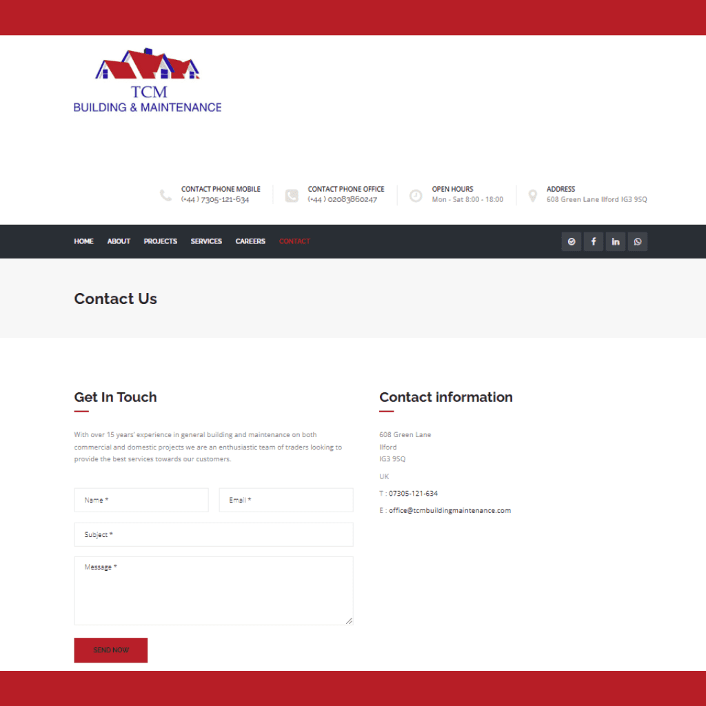 TCM Building and Maintenance UK screenshot 1