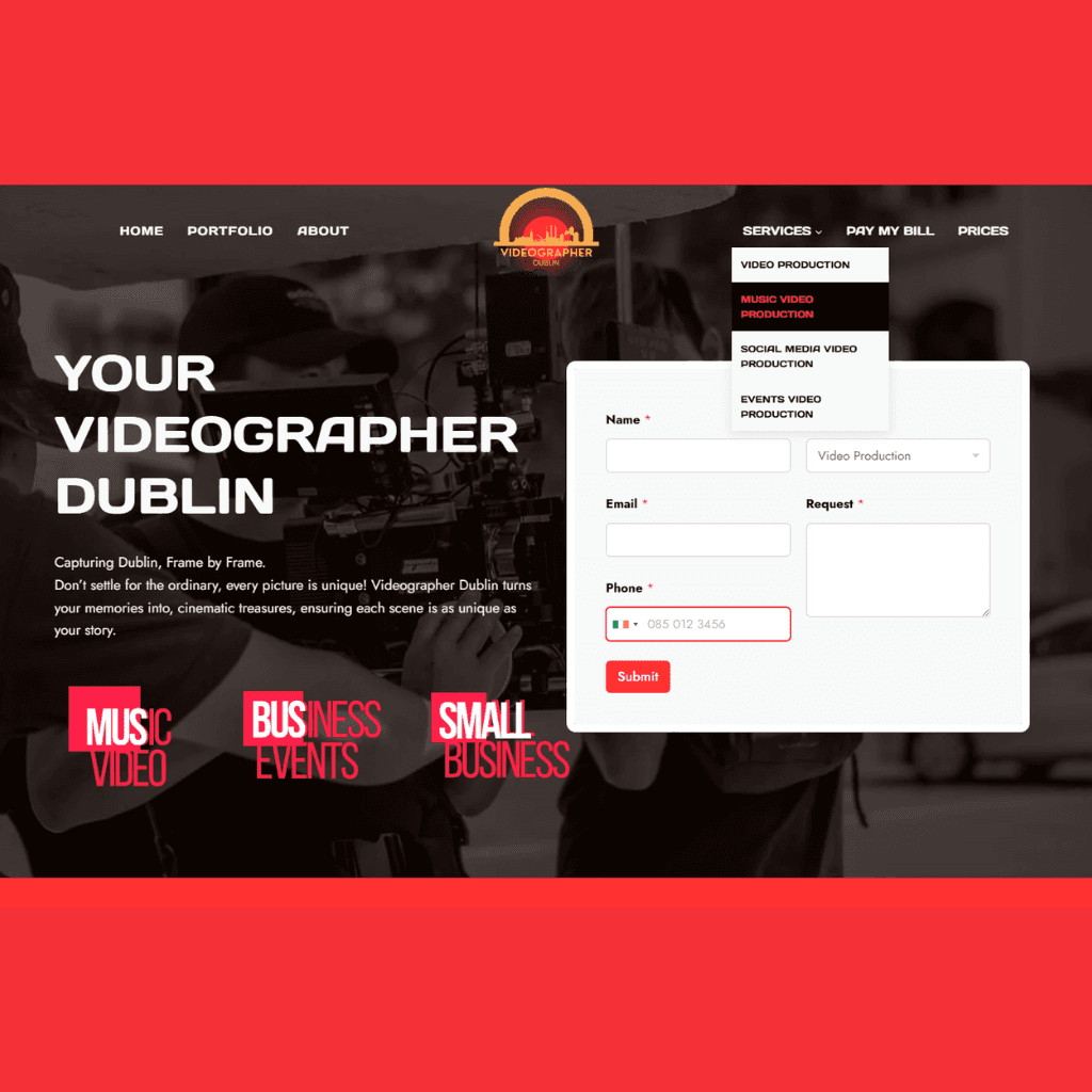 Videographer Dublin