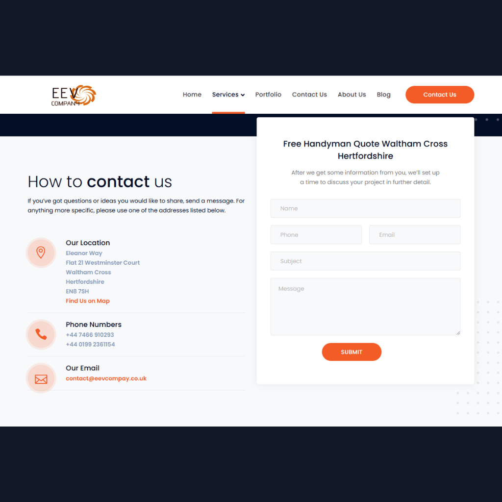 EEV Company London screenshot 2