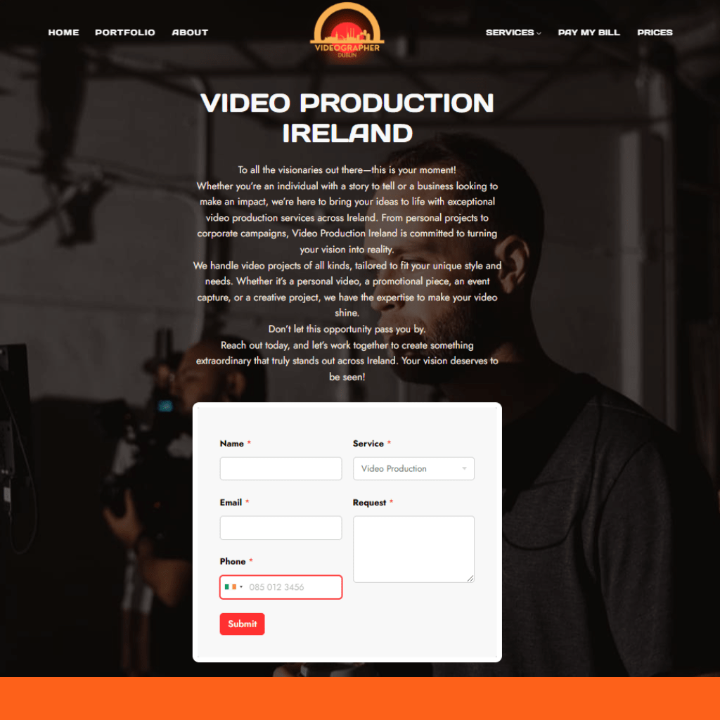 Videographer Dublin screenshot 1