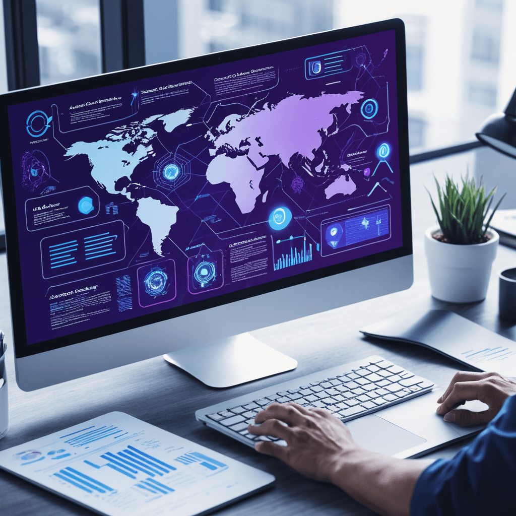 An image of a person working using a desktop