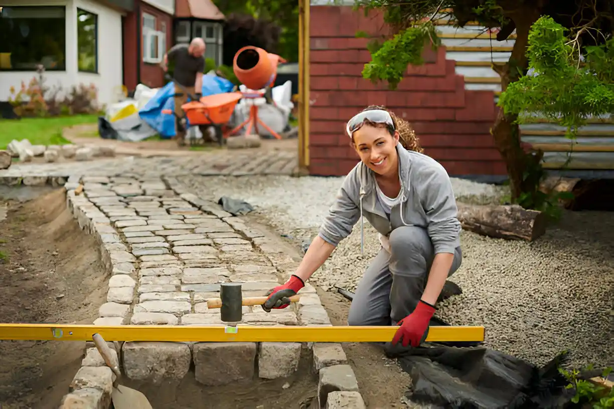 landscaper smiling at the camera